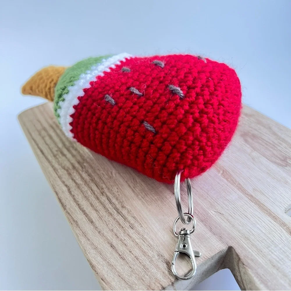 Handcrafted Giant Watermelon Popsicle Keychain